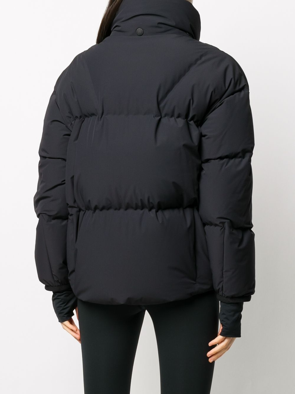 zipped puffer jacket  - 4