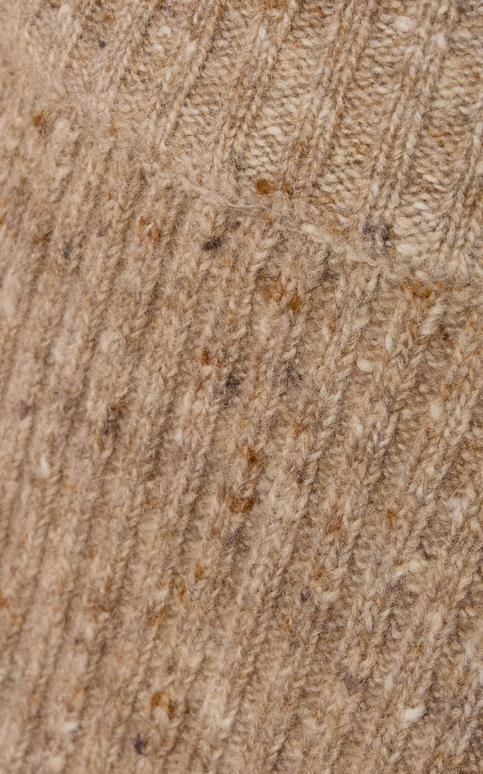 Midi Knit Wool-Cashmere Skirt taupe - 5