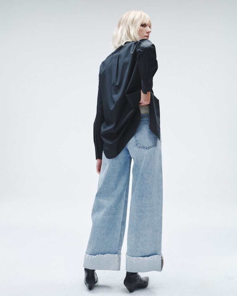 Sofie Ankle Ultra Wide-Leg - Mari High-Rise Lightweight Rigid Jean 4