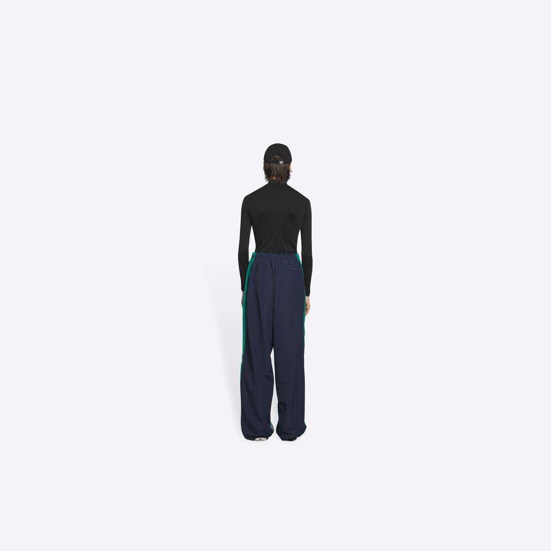 Women's Sporty B Patched Tracksuit Pants in Blue - 5