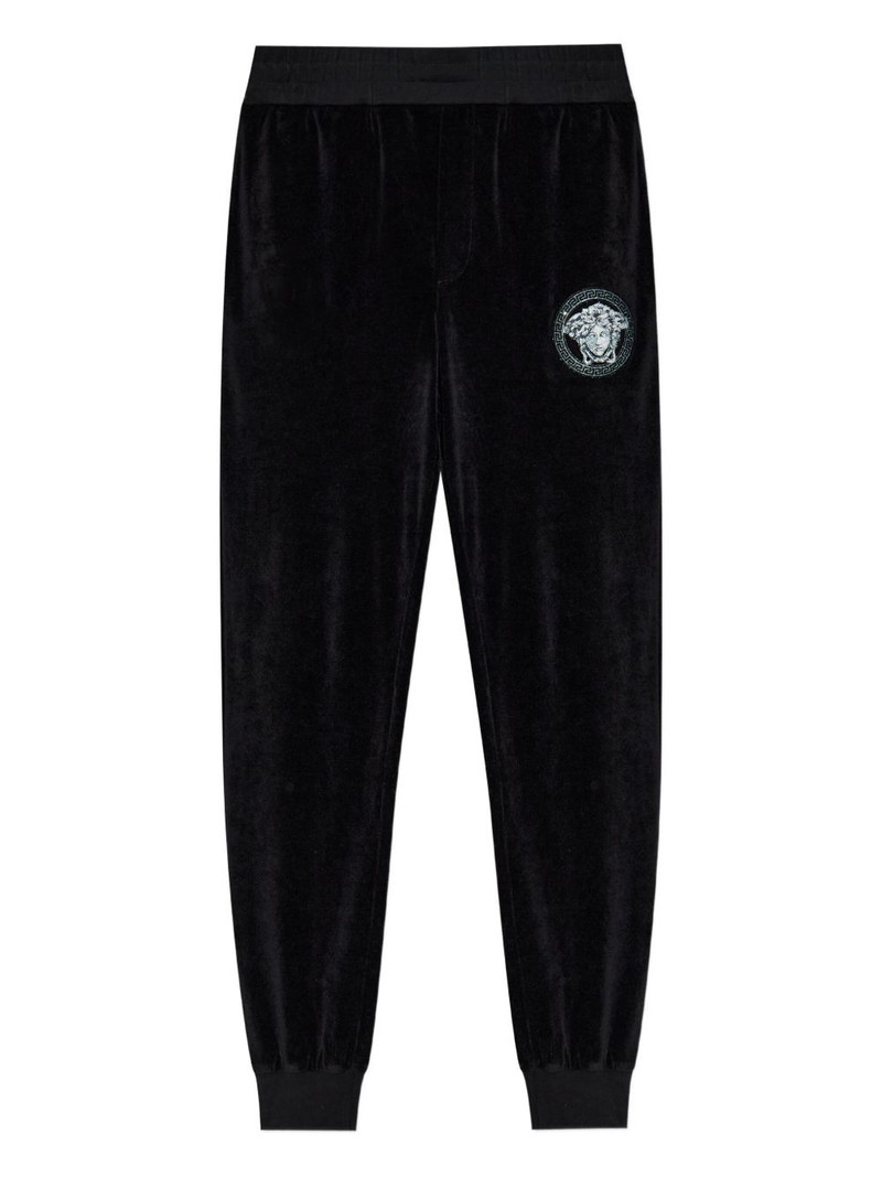 Medusa-embroidered track pants 1