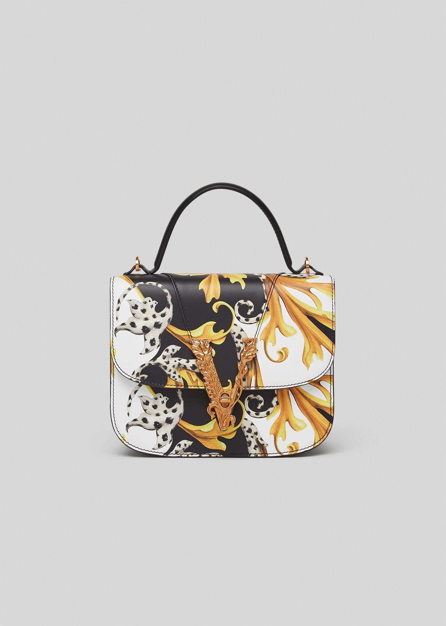 Virtus Acanthus Print Small Handbag - 1