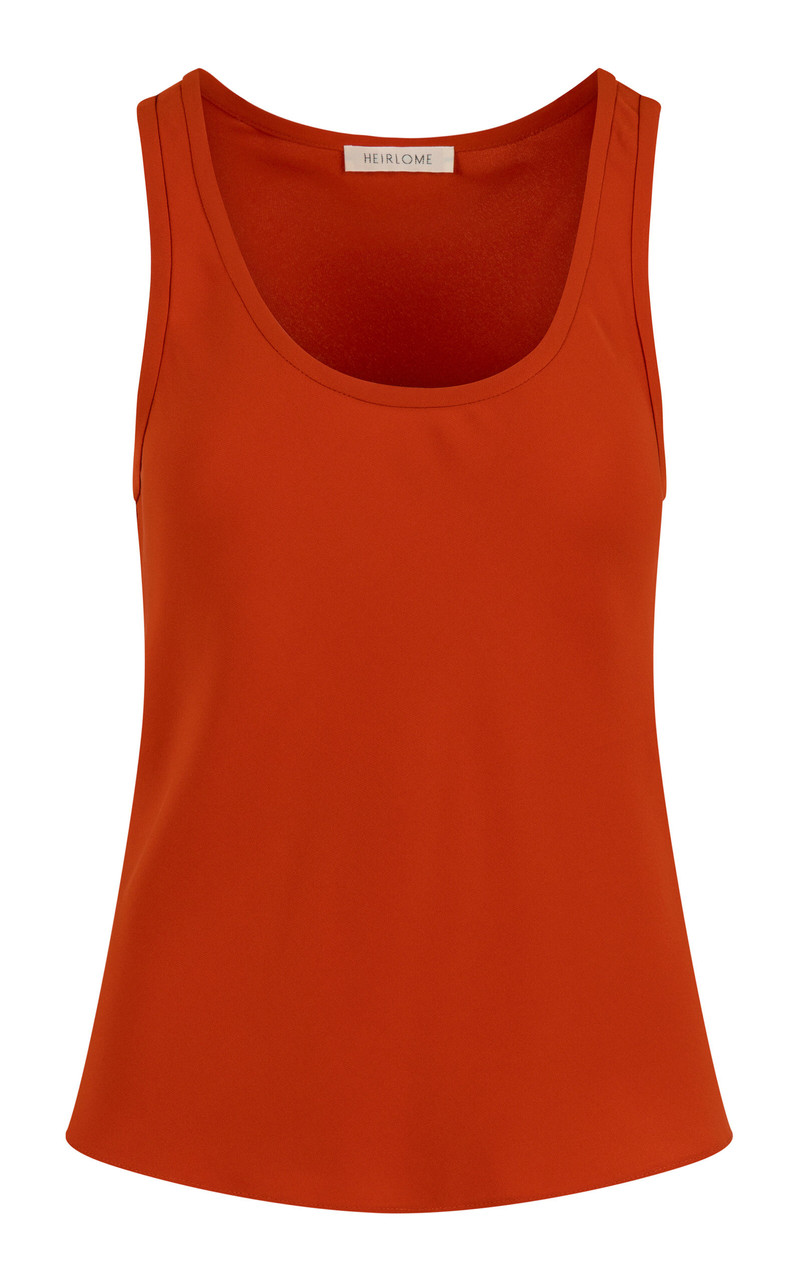 Adau Silk Tank Top orange 1