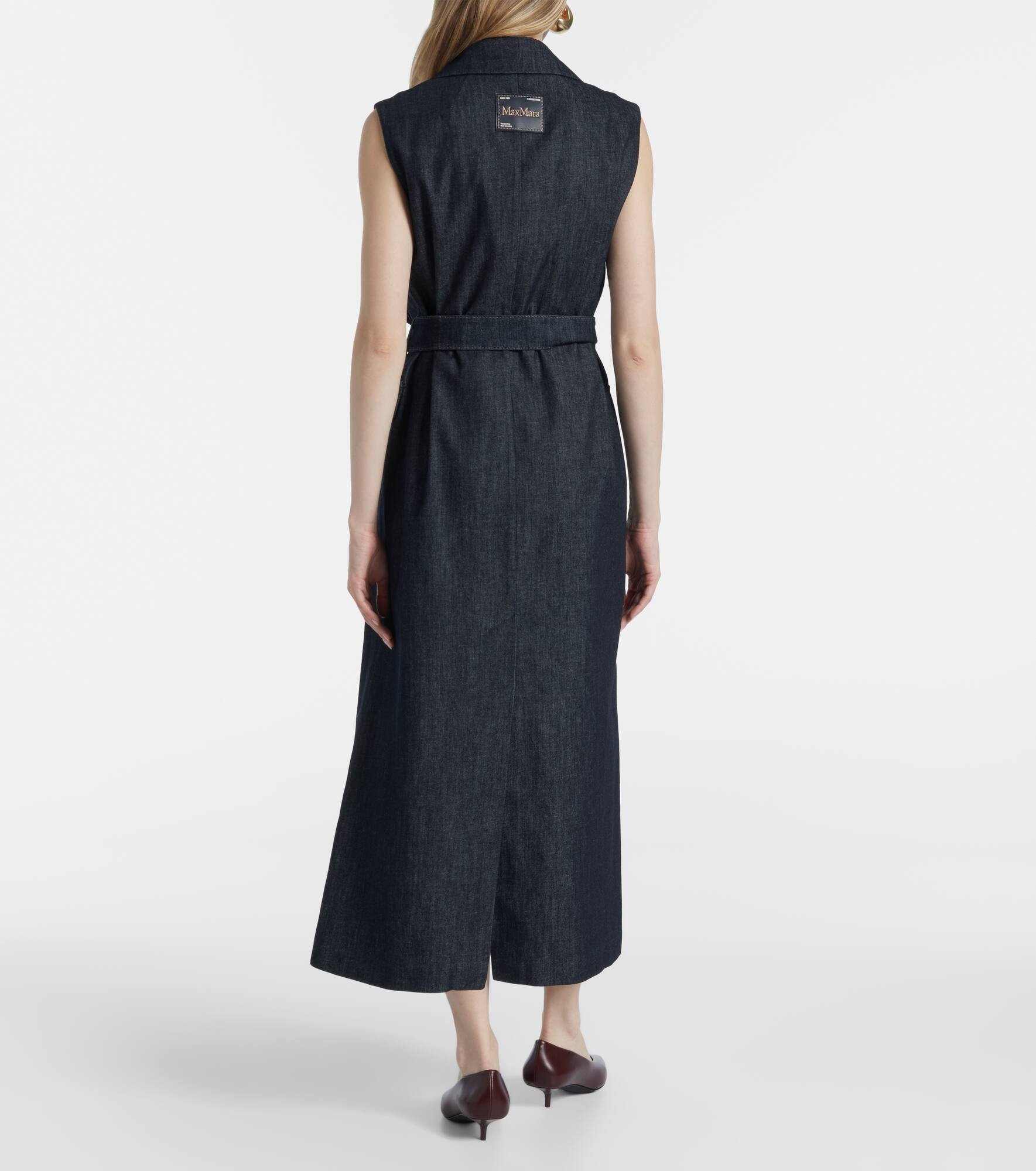 Greta belted denim maxi dress - 3