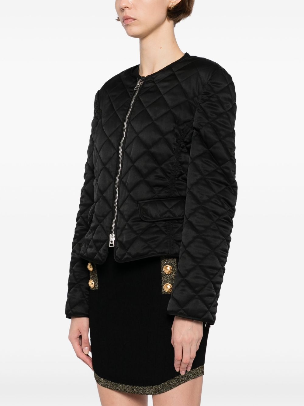 zip-up puffer jacket - 3