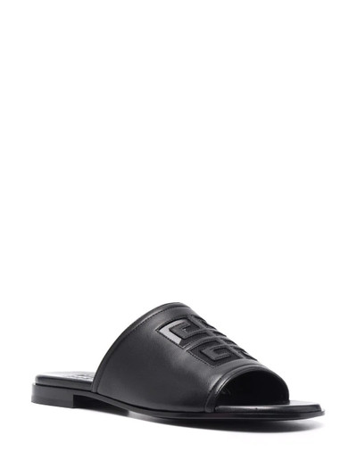 Givenchy embossed-logo leather slides outlook