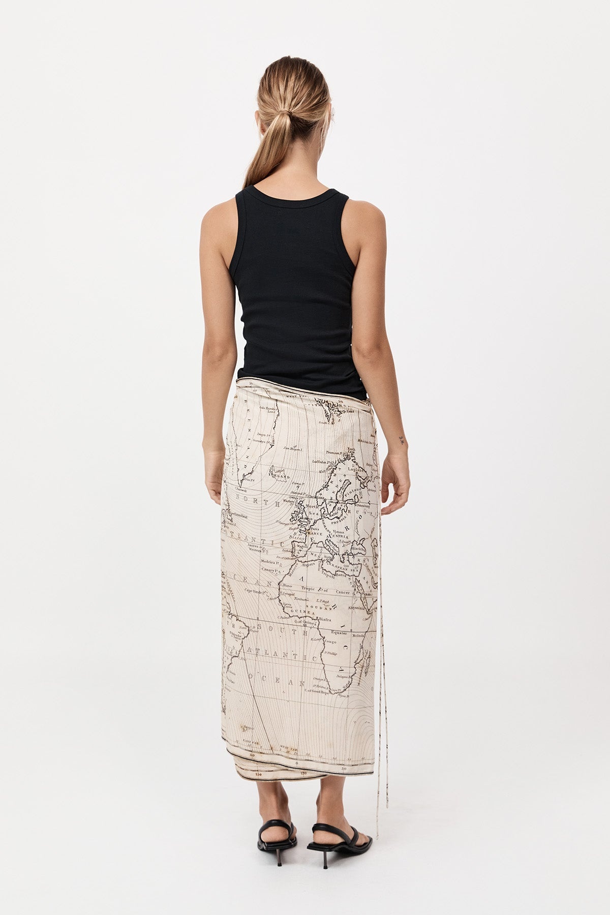 Silk Wrap Tie Skirt - Atlas - 5