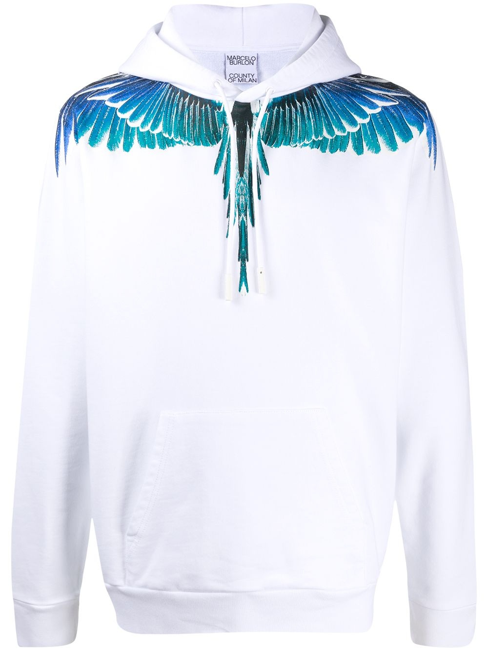 Wings print hoodie - 1