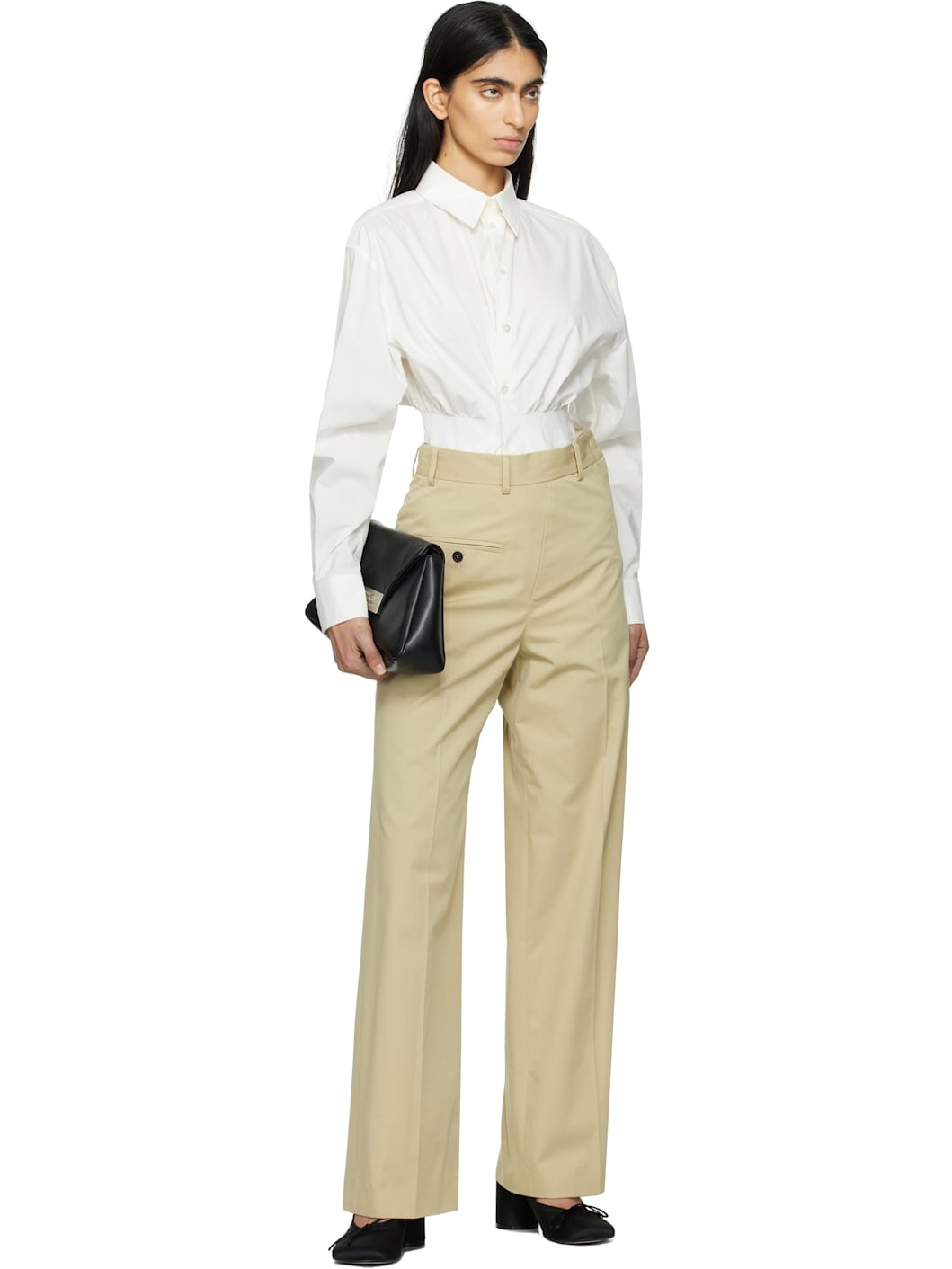 Off-White Cotton Poplin Taped Shirt - 4