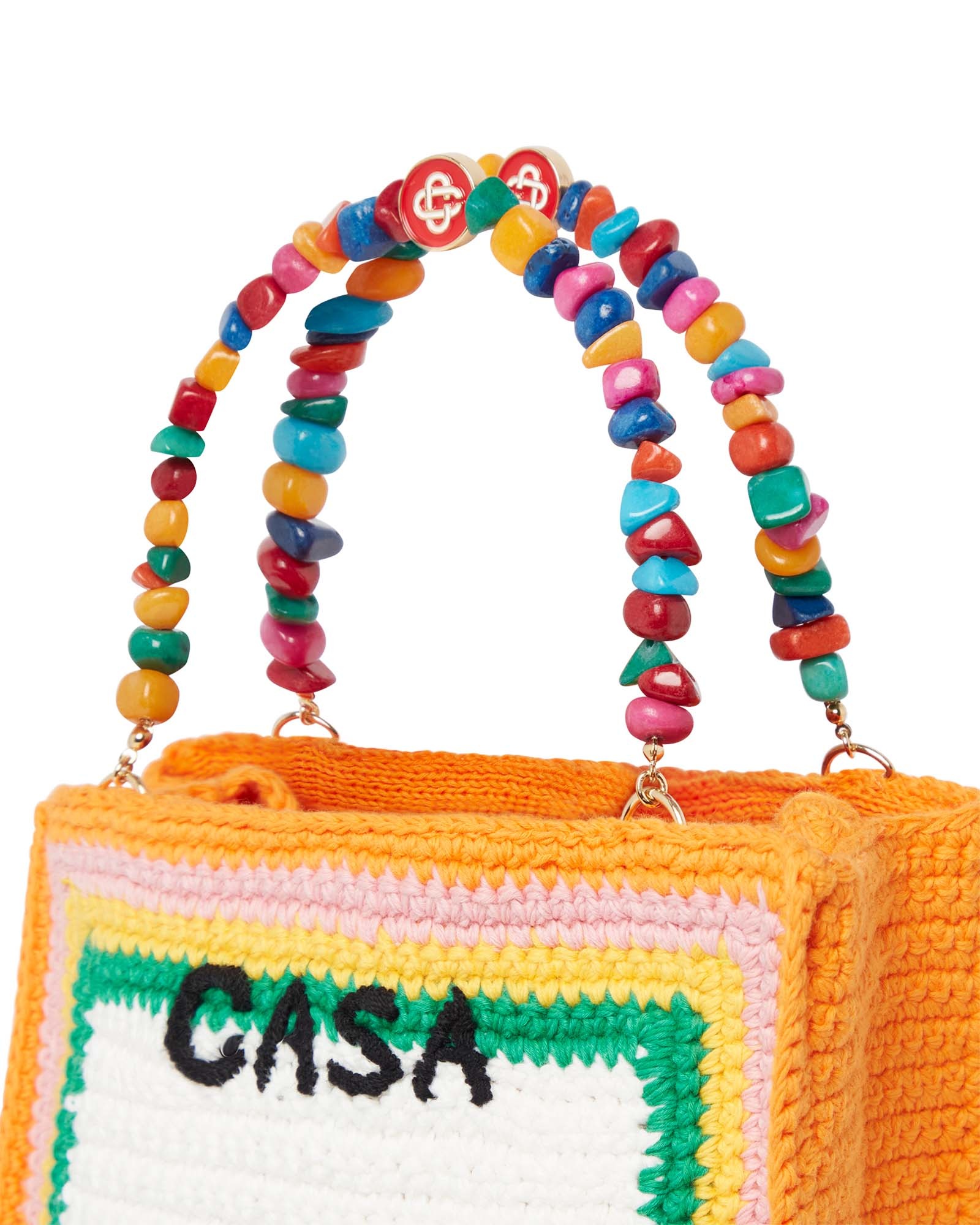 Pebble Handle Crochet Bag - 4