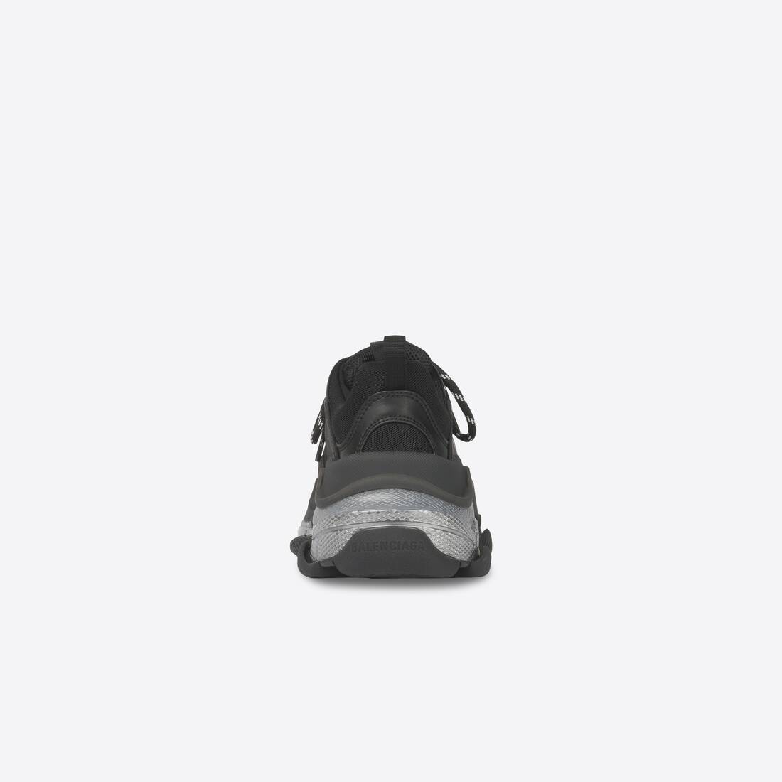 Women's Triple S Clear Sole Sneaker in Black/ivory - 2