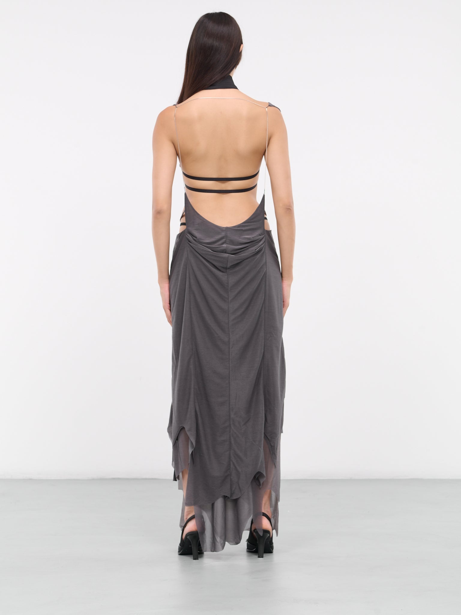 Draped Strap Dress - 3