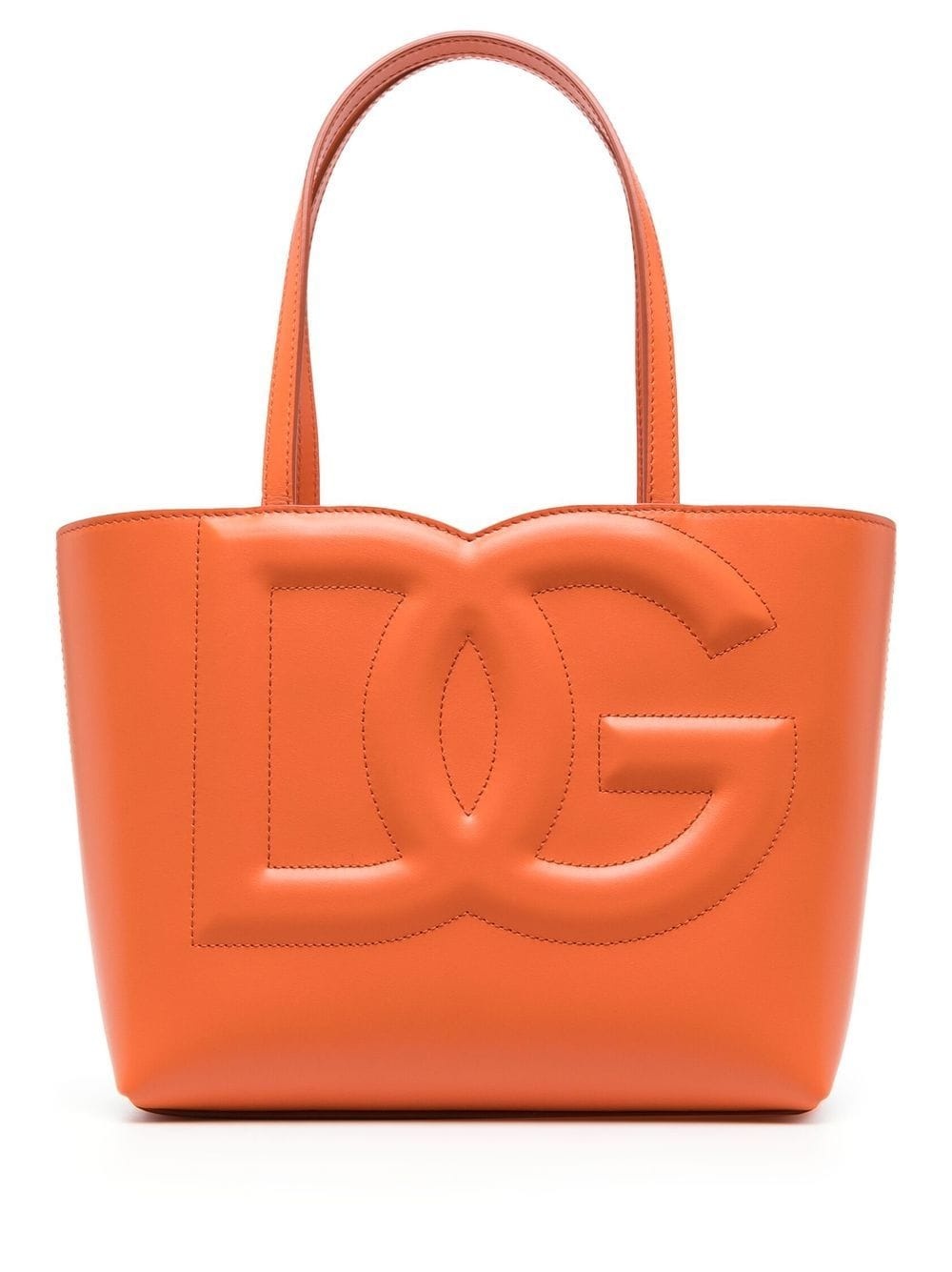 DG logo leather tote bag - 1