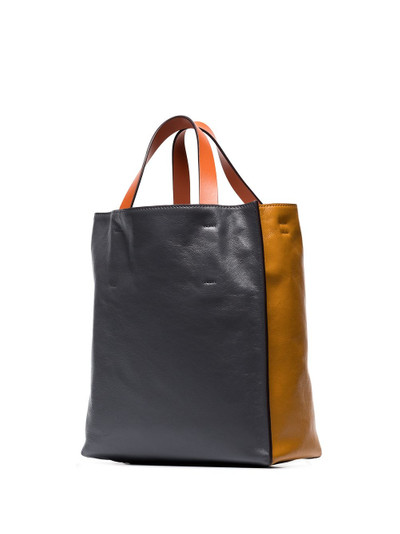 Marni Museo two-tone leather tote bag outlook