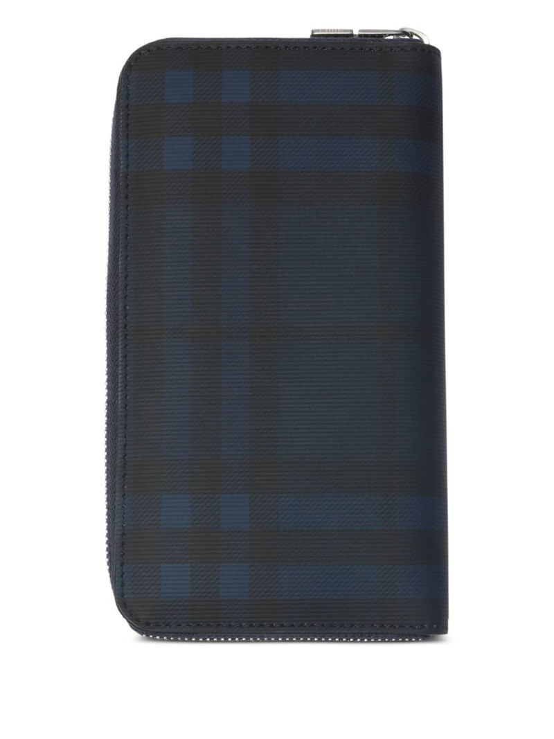 Burberry check-pattern zip-closure wallet outlook