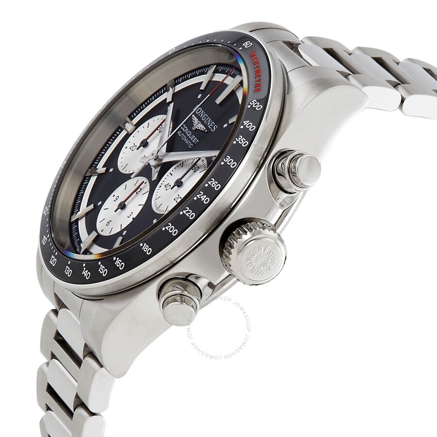 Longines Conquest Chronograph Automatic Black Dial Men's Watch L3.835.4.52.6 - 2