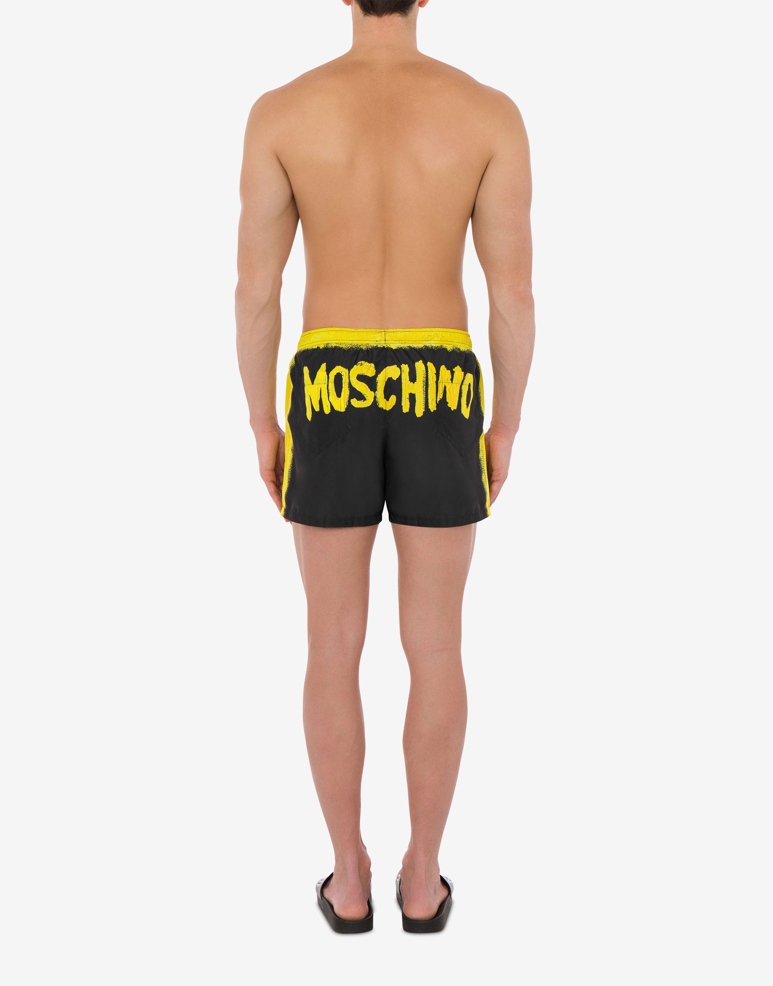 MOSCHINO PAINT NYLON SWIM TRUNKS - 3