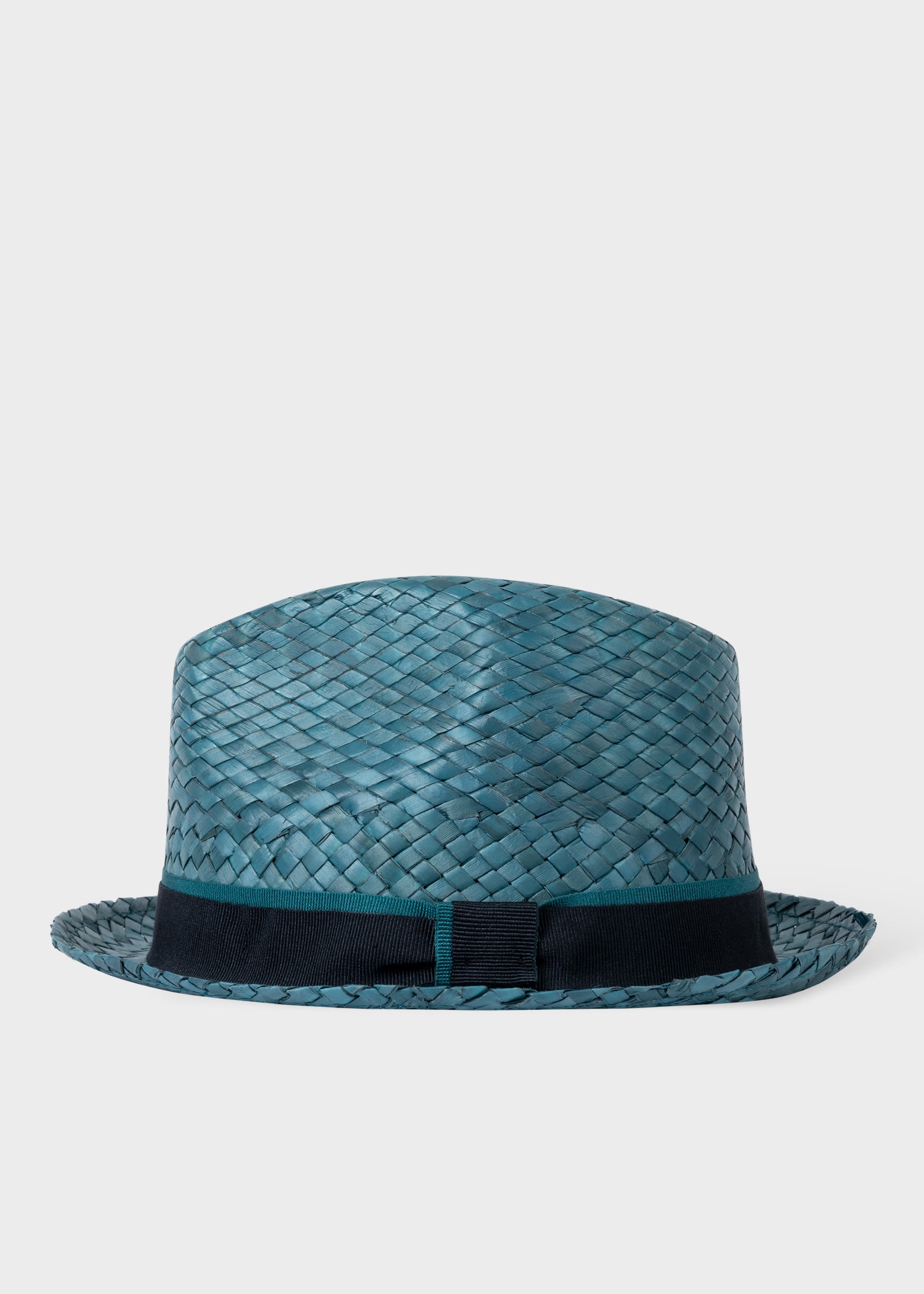 Woven Trilby Straw Hat - 1
