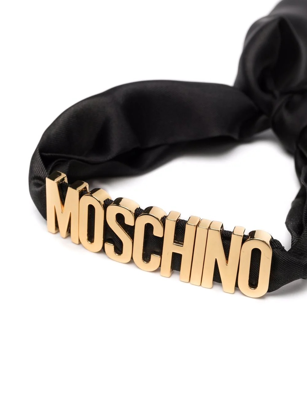 logo-plaque silk scarf - 3