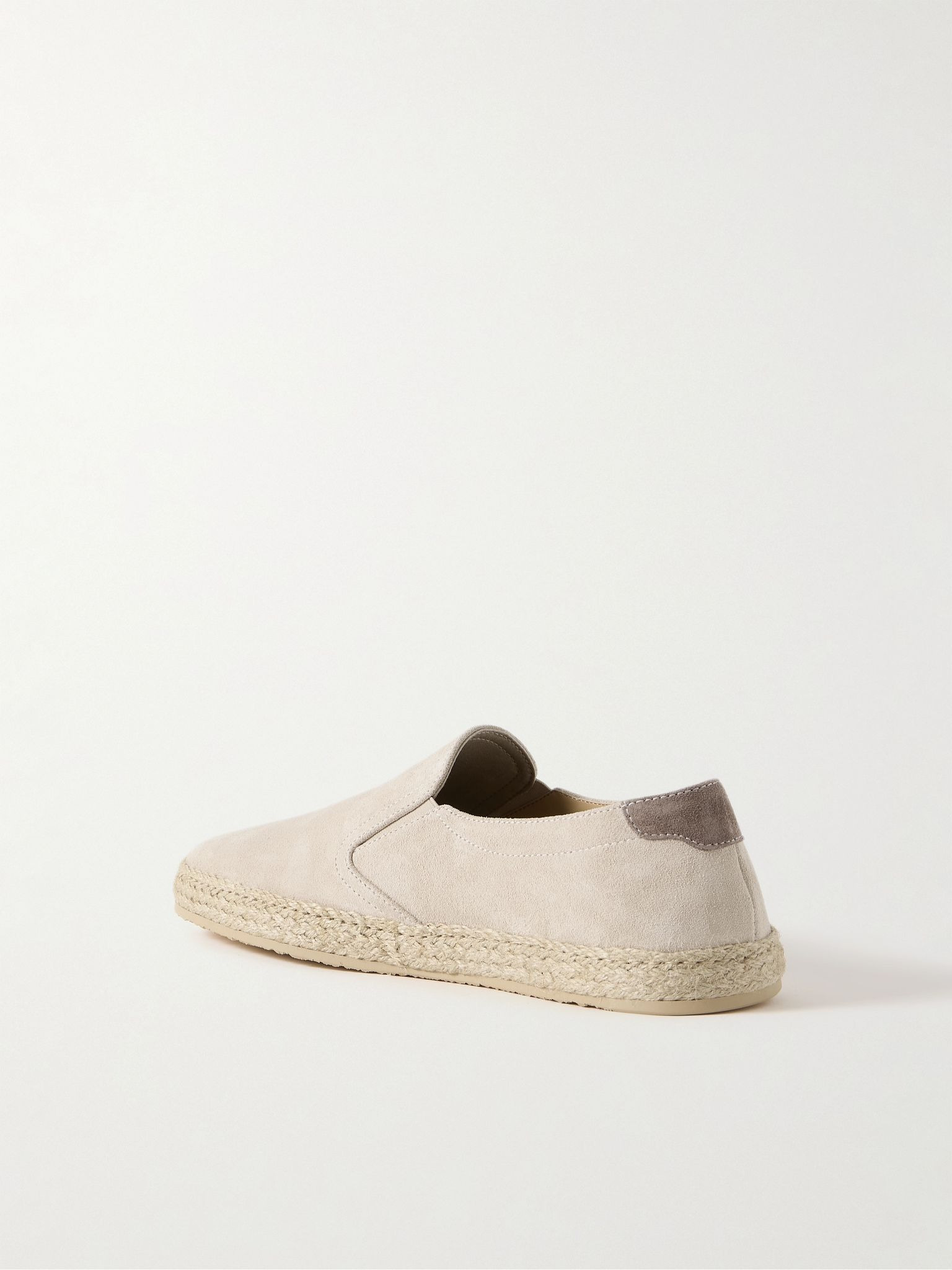 Suede Espadrilles Neutral - 4