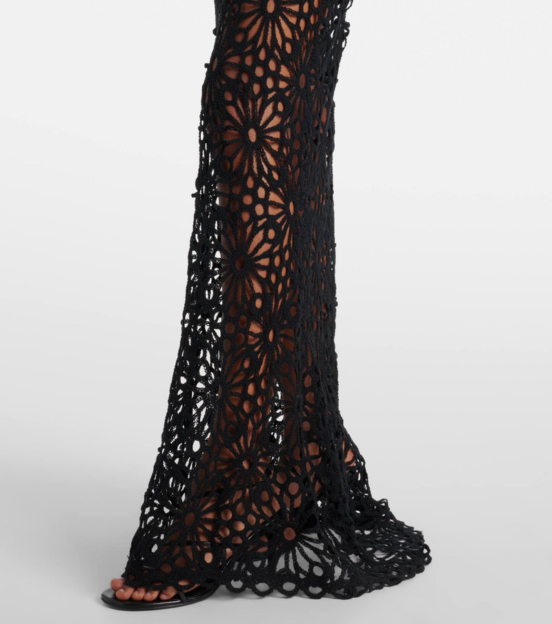 Obie open-knit cotton-blend maxi dress 5