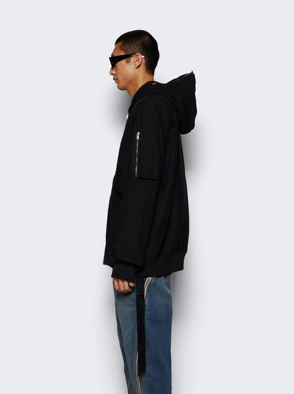 Gimp Flight Bomber Jacket Black - 3