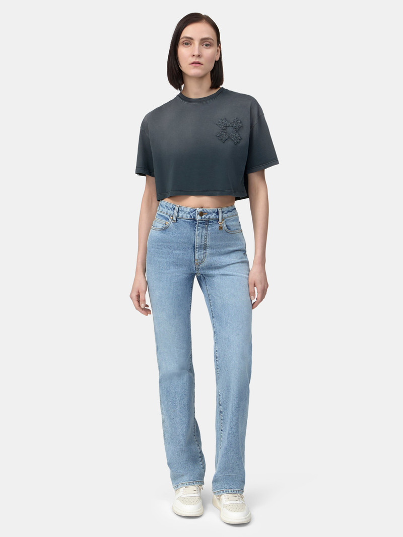 AMIRI WOMEN'S MA QUAD CROPPED TEE outlook