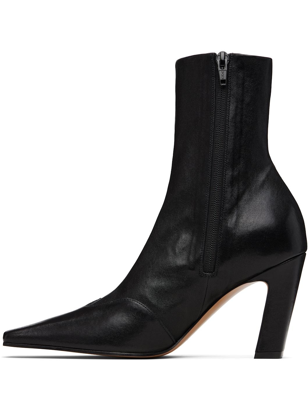 Black Nevada Stretch High Boots - 3