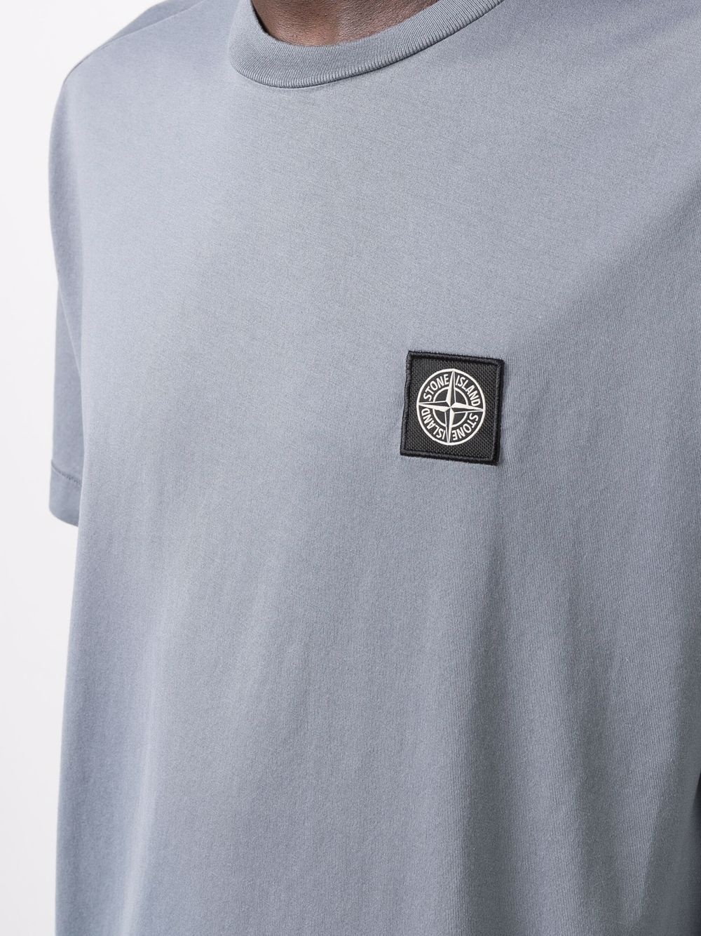 logo-patch cotton T-shirt - 5