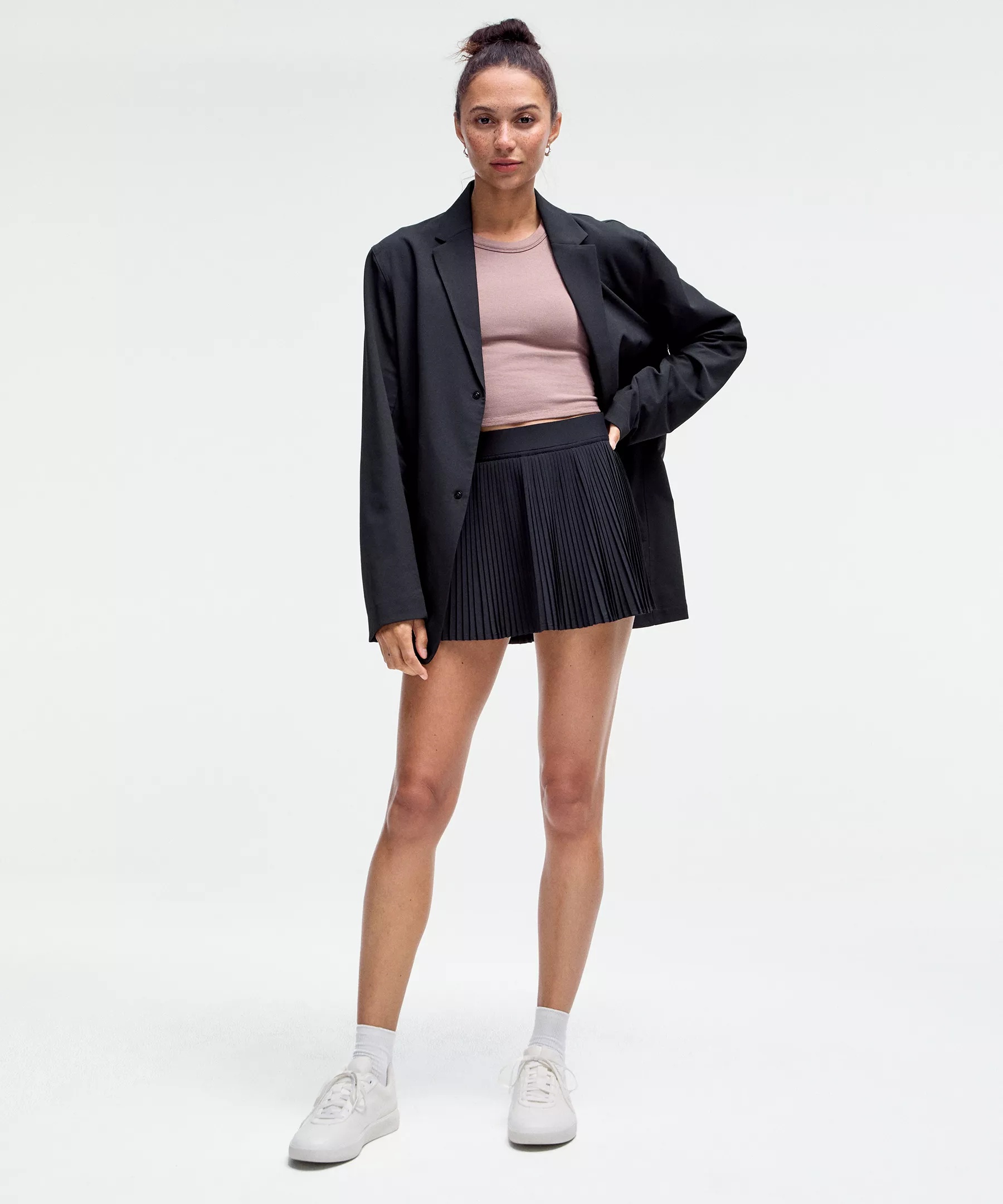 Varsity High-Rise Pleated Tennis Skirt - 2