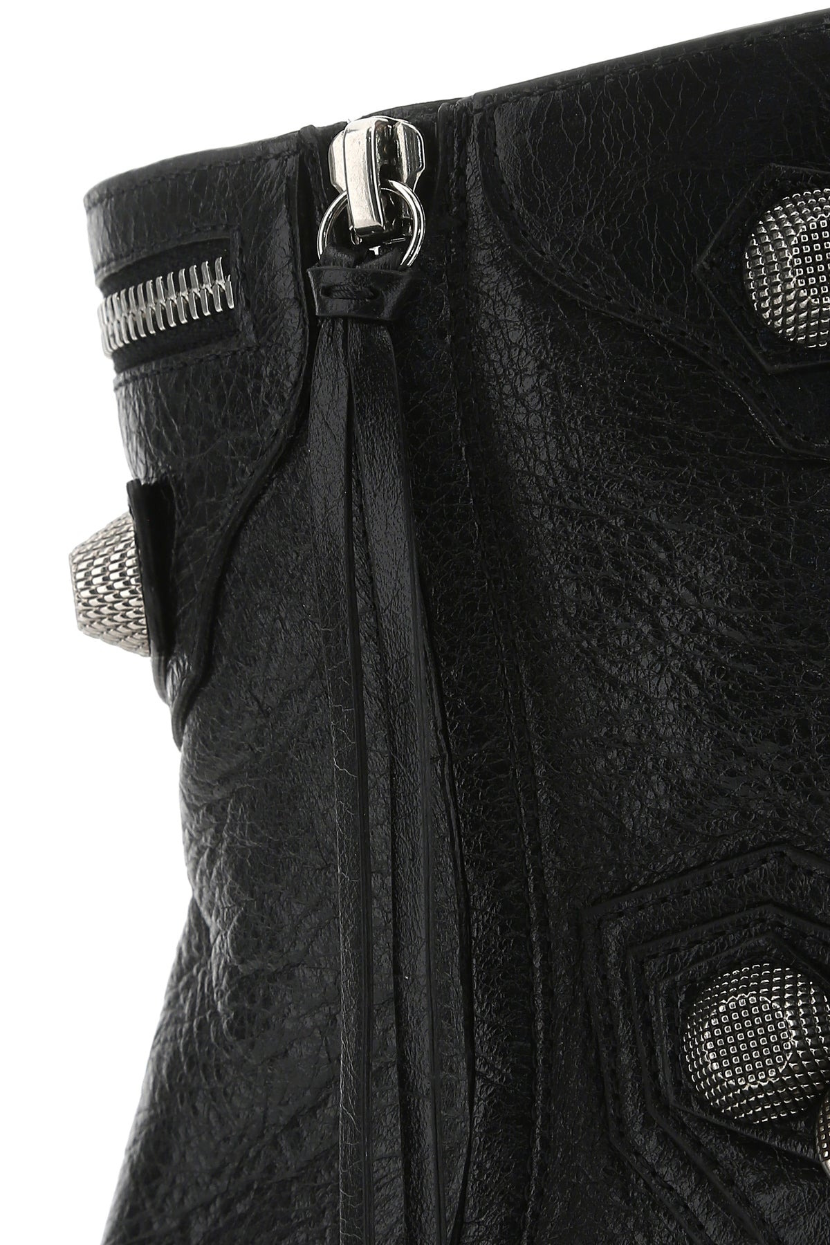 Black leather Cagole ankle boots - 4
