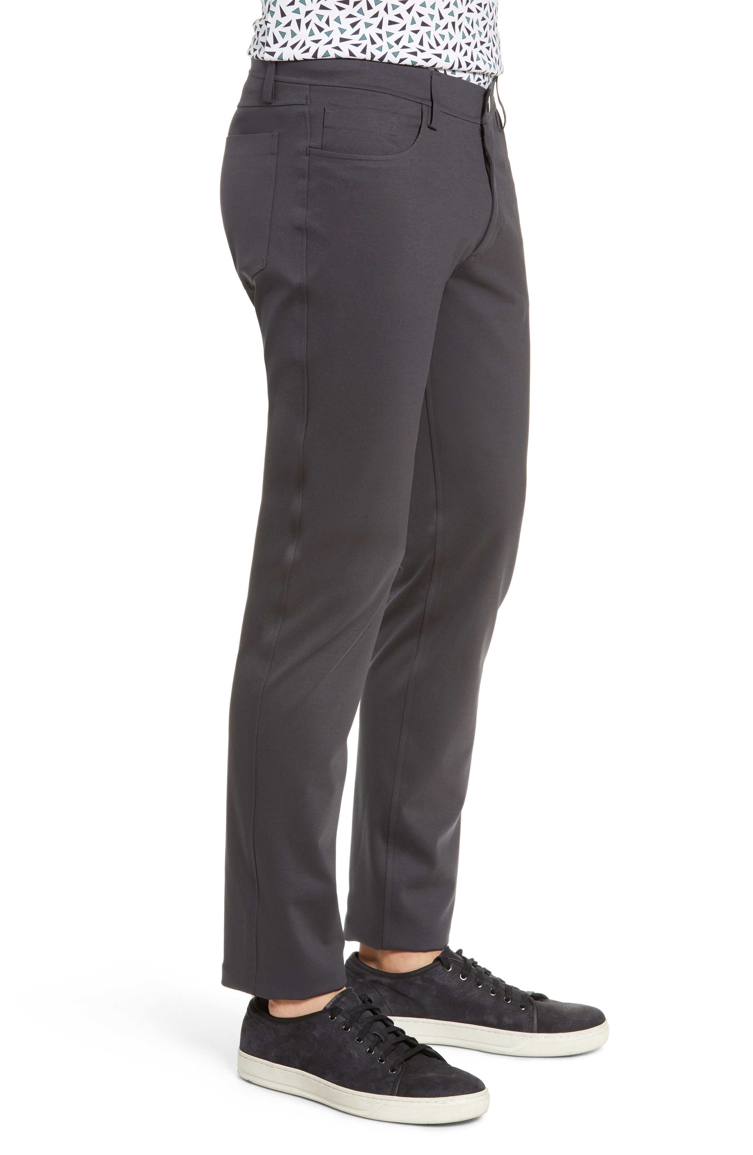 Theory Tech Raffi Compact Trim Fit Ponte Pants in Ashphalt at Nordstrom - 3