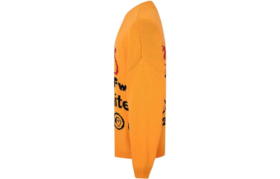 Off-White Industrial Y013 Knit Crewneck Tee 'Yellow' OMHE032F19E370166010 - 3