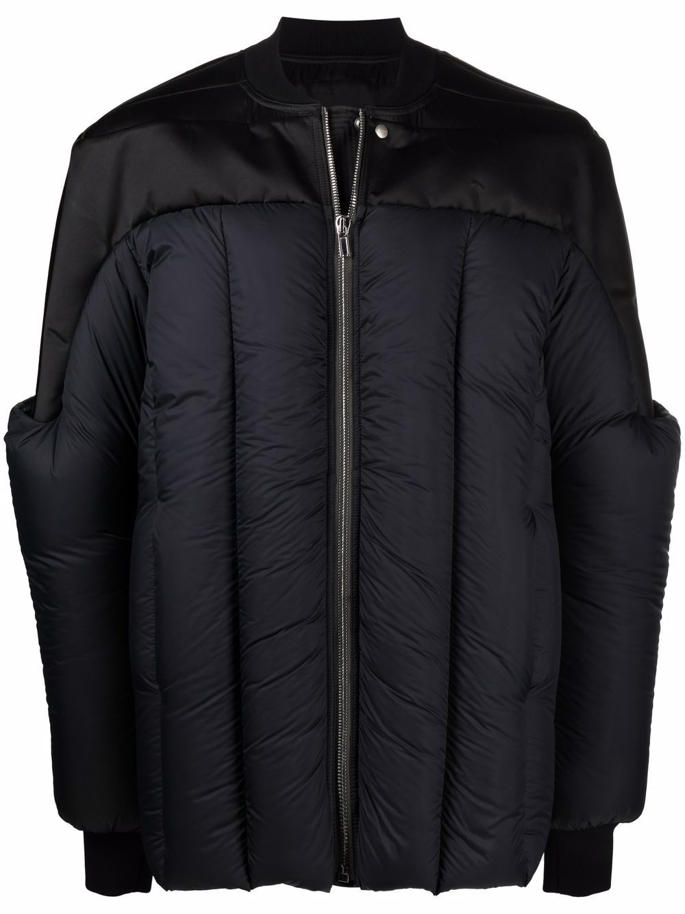 zipped padded jacket - 1