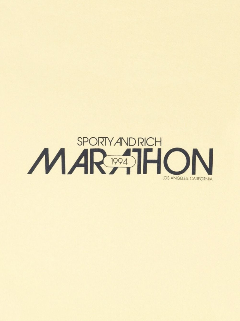 Sporty & Rich Marathon logo-print sweatshirt outlook