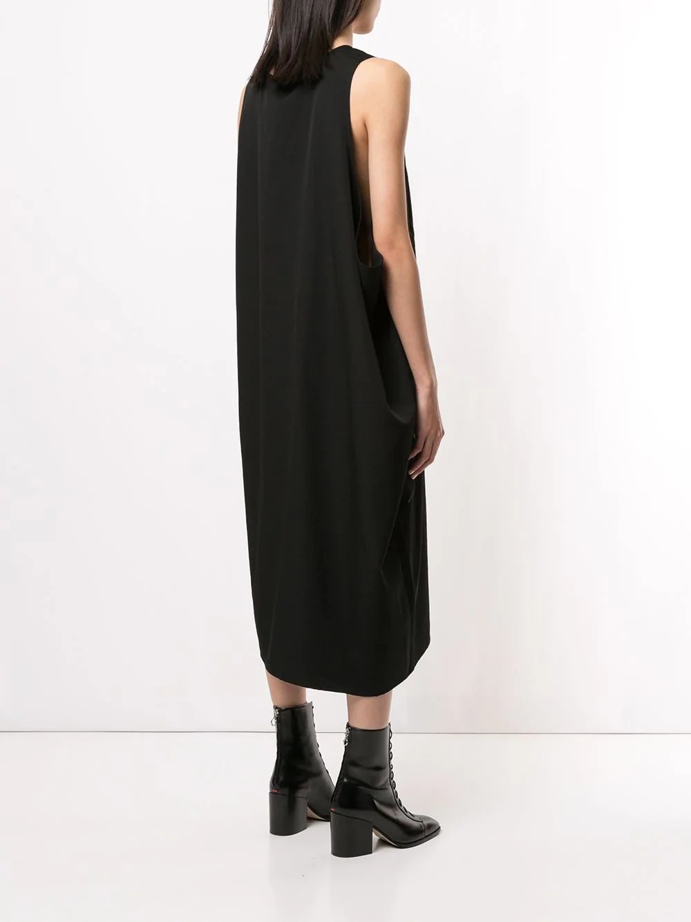 cocoon draped dress - 4