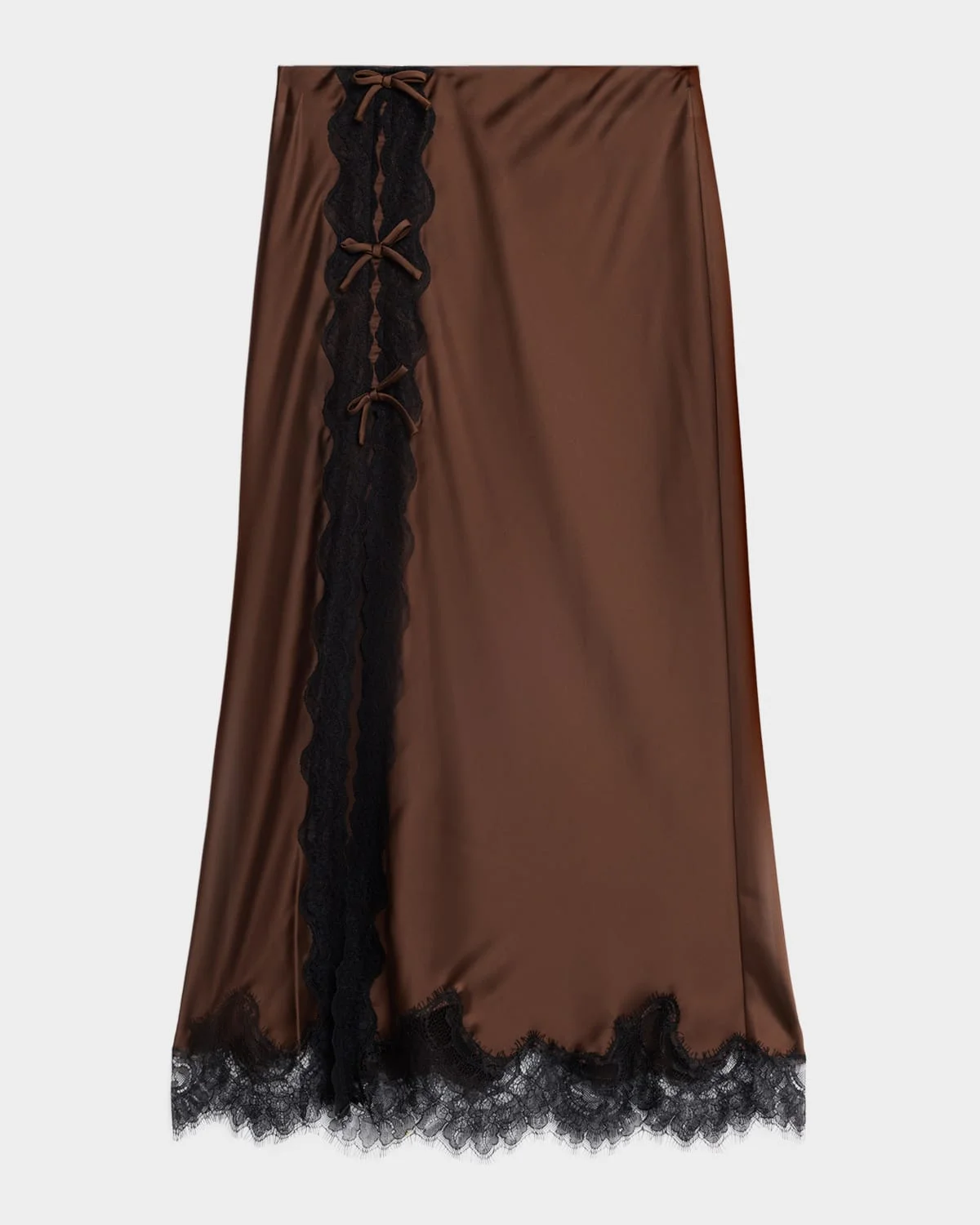 Calder Satin Midi Skirt - 1