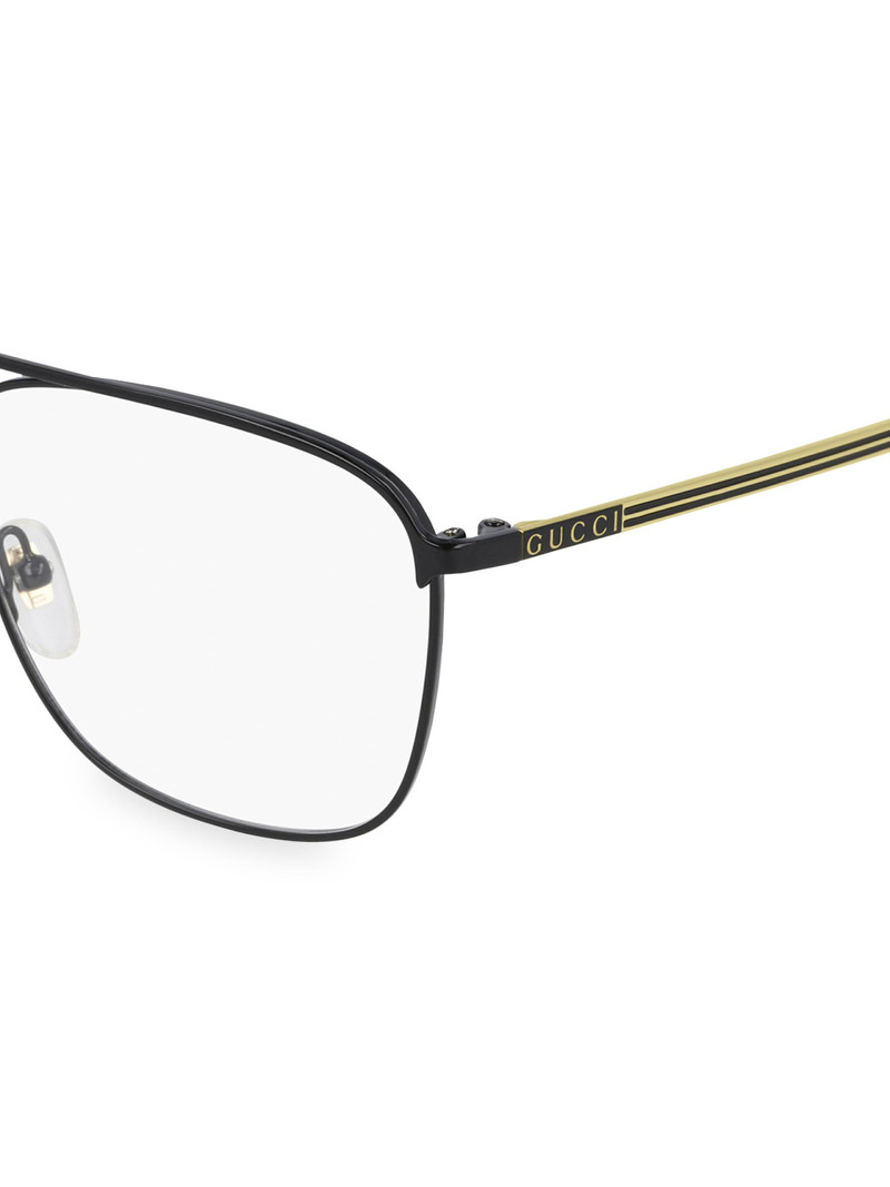Men's 56MM Optical Glasses - Black Gold 1