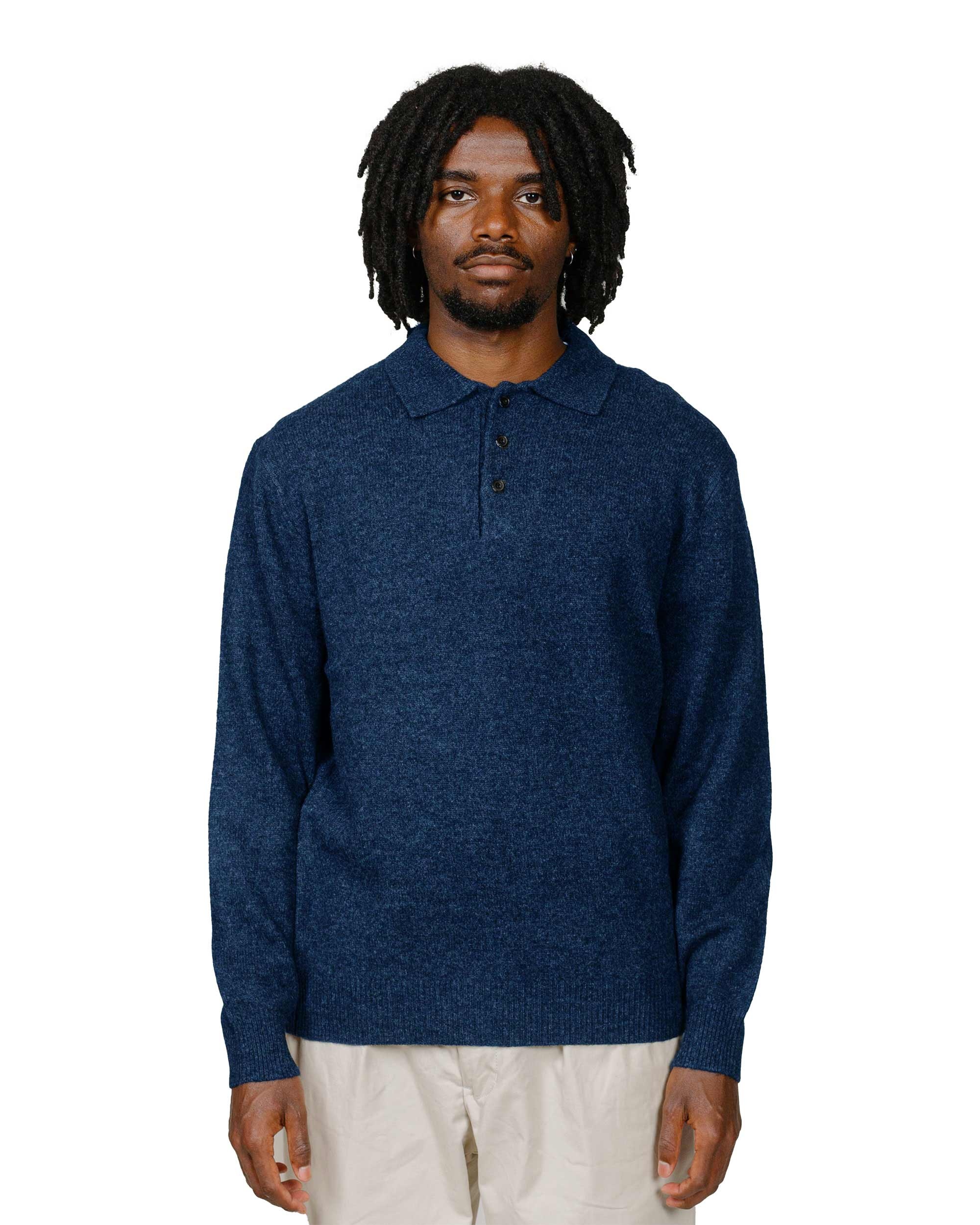 Knit Polo 9G Navy - 2