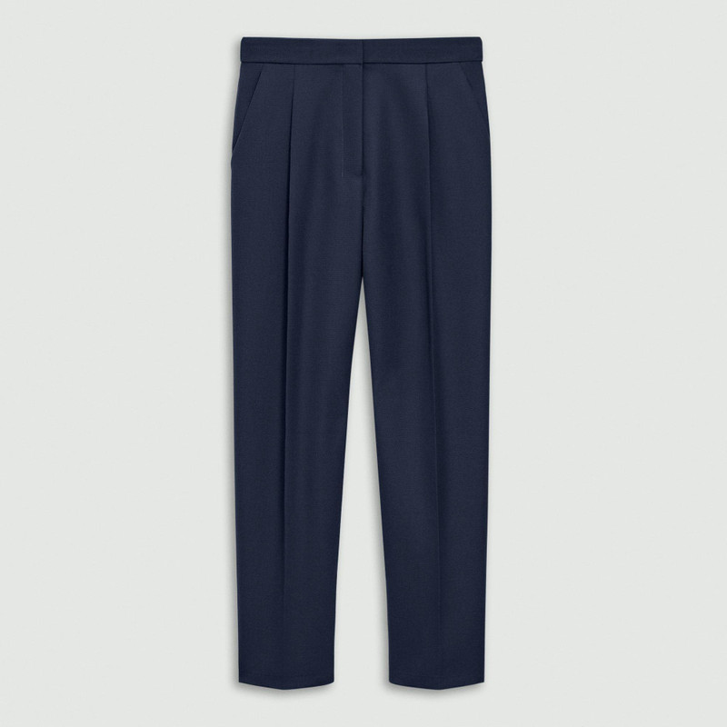 Tapered High-Rise Pant in Wool-Blend 1