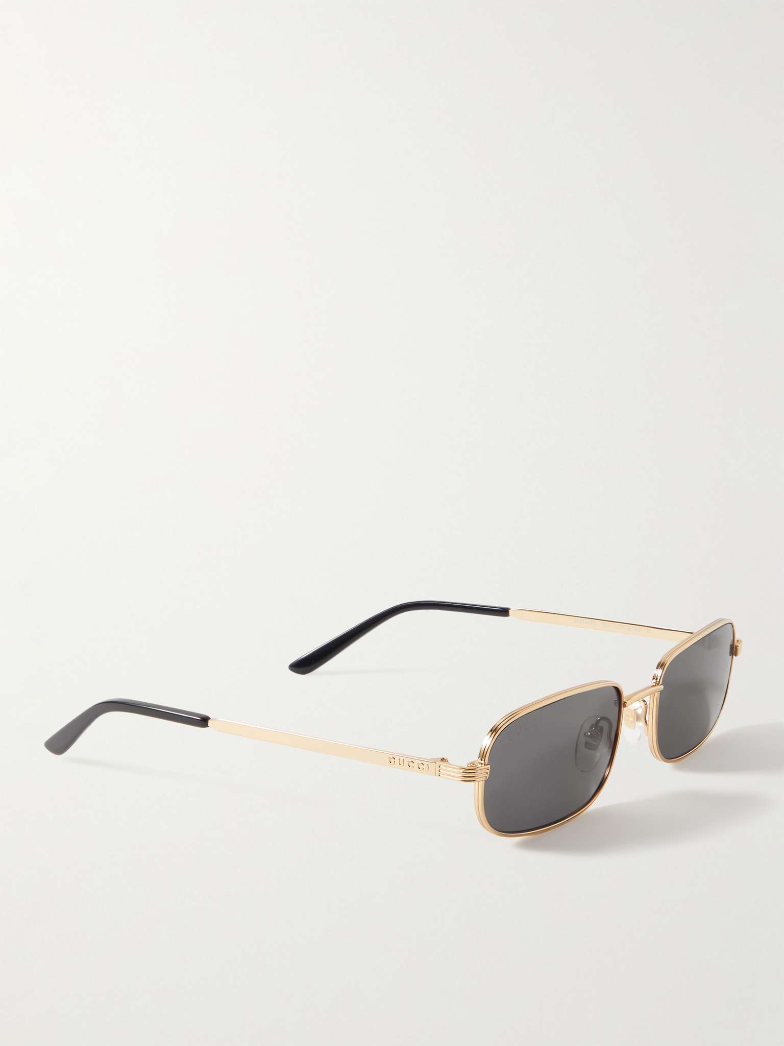 Rectangular-Frame Gold-Tone Sunglasses - 3