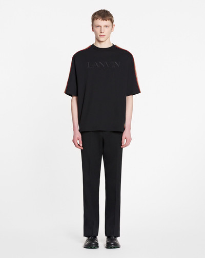 Lanvin LANVIN OVERSIZED EMBROIDERED SIDE CURB T-SHIRT outlook