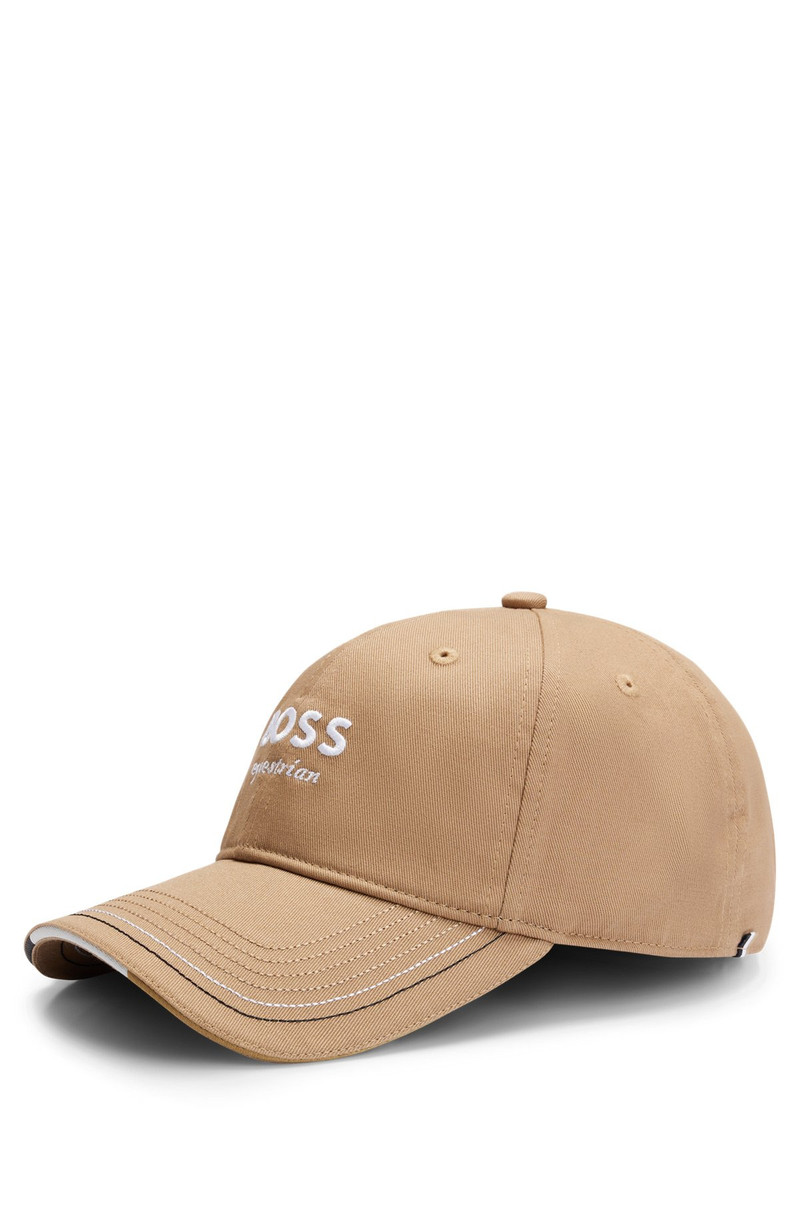 BOSS EQUESTRIAN EMBROIDERED-LOGO CAP WITH LEATHER STRAP outlook