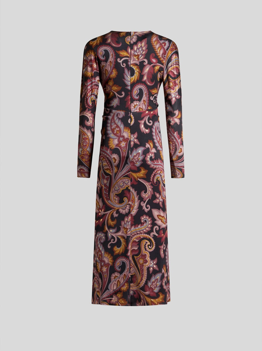 MIDI DRESS WITH ALL-OVER PRINT - 6