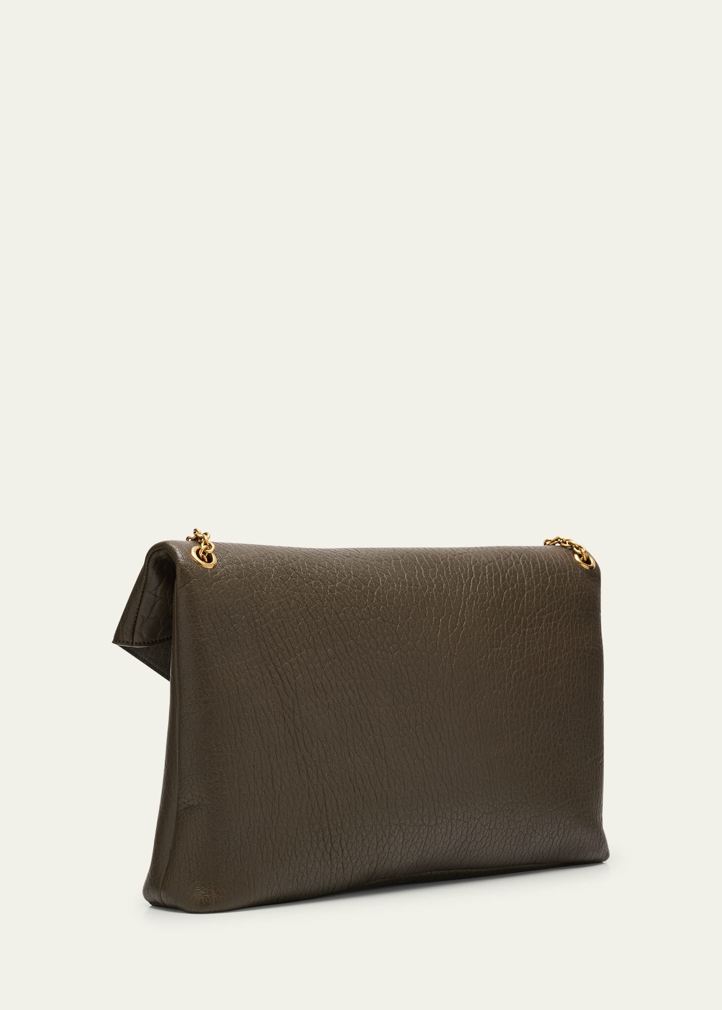 YSL Envelope Pouch in Grained Leather - 3