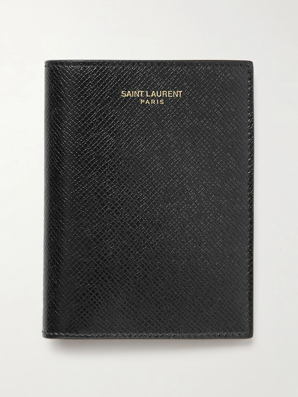 Upcycled Cross-Grain Leather Bifold Wallet - 1