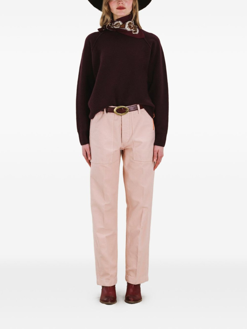 FORTELA raglan-sleeve crew-neck sweater outlook