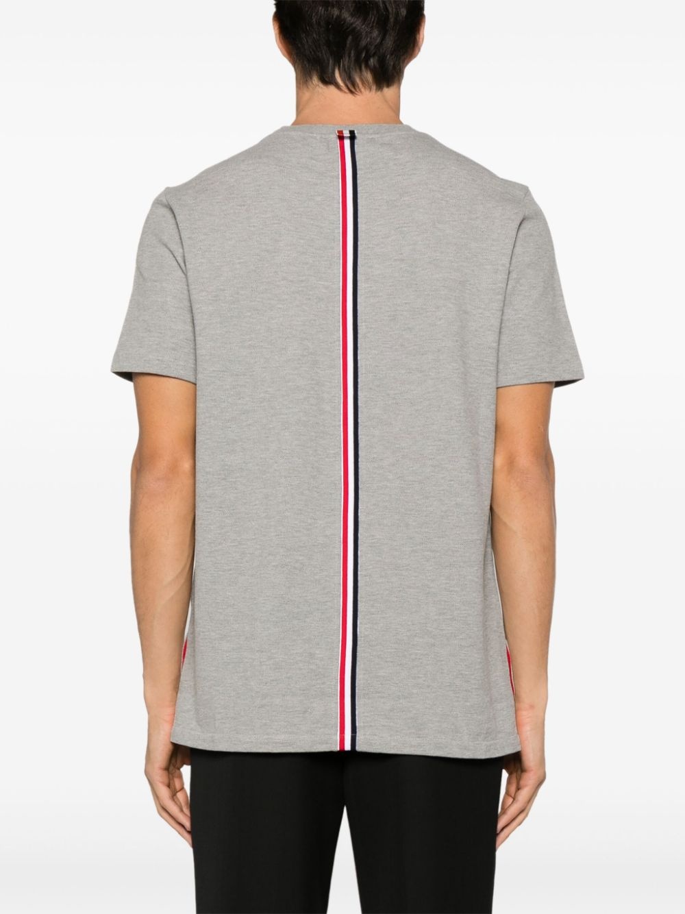 centre-back stripe piqué T-shirt - 4