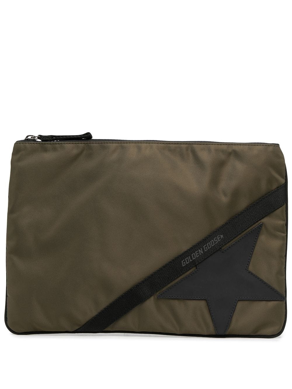 star-patch zipped pouch bag - 1