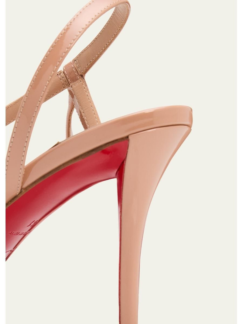 Rosa Z Patent Red Sole Sandals 5